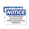 Signmission No Trespassing No Soliciting Private Residential OSHA Notice Sign, Plastic, 14in W x 10in L, 2PK OS-2PACK-NS-P-1014-L-14942 - alternate 1